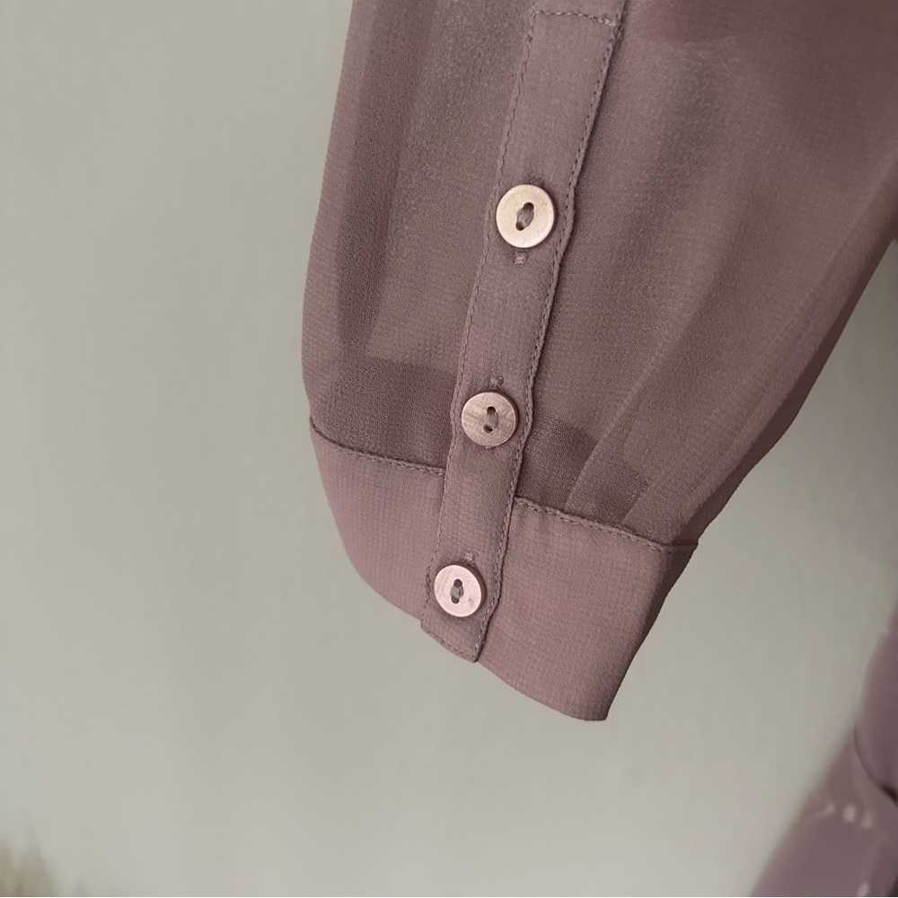 Soft Surroundings Embroidered Belted Duster Dress in Lavender XS - Picture 6 of 15
